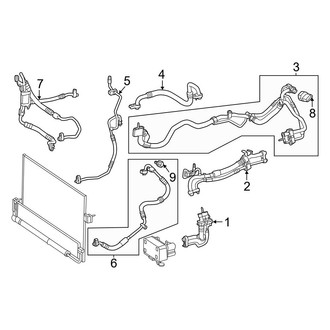 Mercedes-Benz OE - Air Conditioner & Heater - Condenser, Compressor & Lines (A/C Lines)