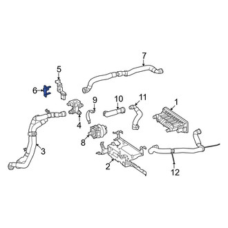 Mercedes-Benz OE - Rear HVAC Heater Control Valve Bracket