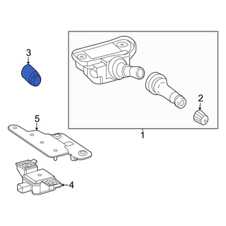 Mercedes-Benz OE - Tire Pressure Monitoring System (TPMS) Valve Stem Nut