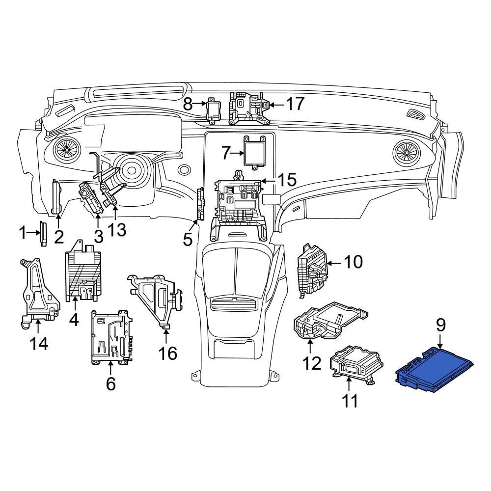 MercedesBenz OE 2069003418 Front Left Power Seat Control Module