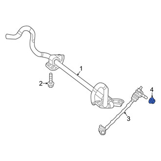 Mercedes-Benz OE - Front Suspension Stabilizer Bar Link Nut