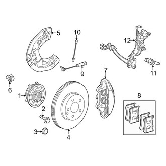 Mercedes-Benz OE - Front Suspension - Brake Components