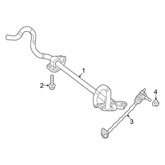 Mercedes-Benz OE - Front Suspension - Stabilizer Bar & Components (4Matic)