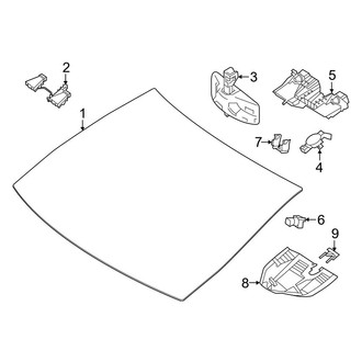 Mercedes-Benz OE - Windshield - Glass