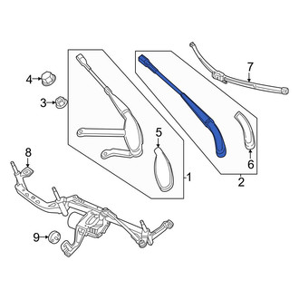 Mercedes-Benz OE - Front Right Wiper Arm