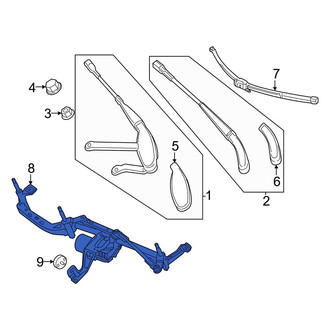 Mercedes-Benz OE - Front Wiper Motor