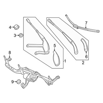 Mercedes-Benz OE - Windshield - Wiper Components