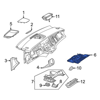 Mercedes-Benz OE - Front Right Instrument Panel Knee Bolster