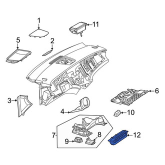 Mercedes-Benz OE - Front Right Upper Instrument Panel Air Bag