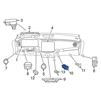 Mercedes-Benz OE - Front Glove Box Lock Kit