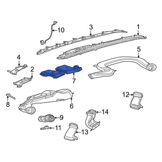 Mercedes-Benz OE - Front Center Instrument Panel Air Duct
