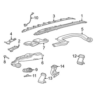 Mercedes-Benz OE - Instrument Panel - Ducts (W/O Hyperscreen, Instrument Panel)