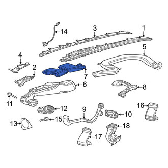 Mercedes-Benz OE - Front Center Instrument Panel Air Duct