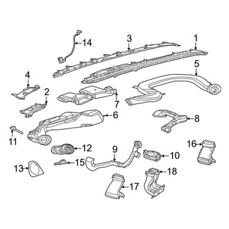 Mercedes-Benz OE - Instrument Panel - Ducts (With Hyperscreen, Instrument Panel)