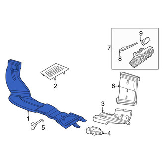 Mercedes-Benz OE - Rear Left Inner Instrument Panel Air Duct
