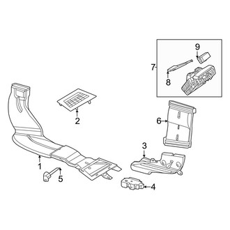 Mercedes-Benz OE - Instrument Panel - Ducts (W/O Hyperscreen, Passenger Compartment)