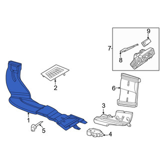 Mercedes-Benz OE - Front Left Instrument Panel Air Duct