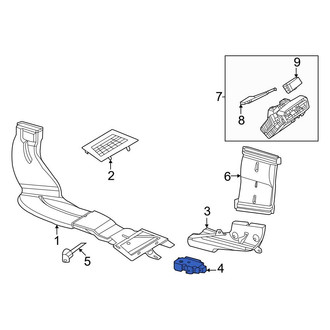 Mercedes-Benz OE - HVAC Air Inlet Door Actuator