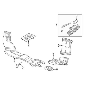 Mercedes-Benz OE - Instrument Panel - Ducts (With Hyperscreen, Passenger Compartment)