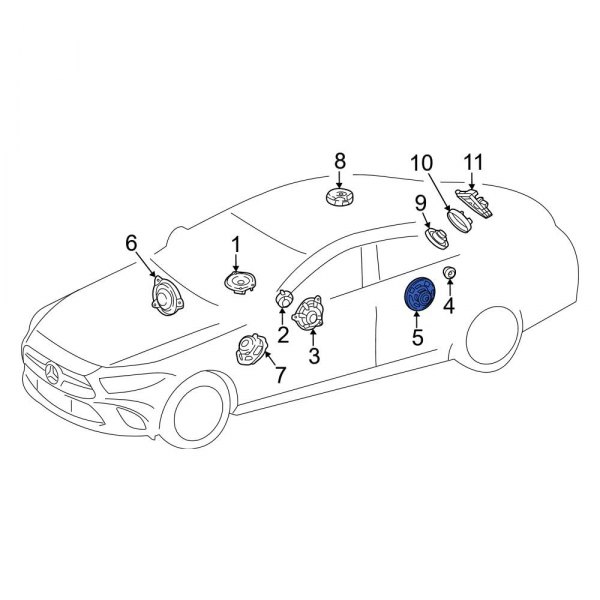 MercedesBenz OE 2238207500 Speaker
