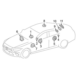 Mercedes-Benz OE - Instrument Panel - Sound System (With Hyperscreen)