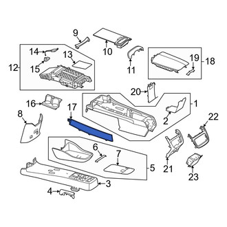 Mercedes-Benz OE - Center Left Console Trim Panel