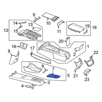 Mercedes-Benz OE - Console Mat