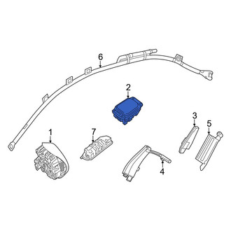 Mercedes-Benz OE - Front Right Upper Instrument Panel Air Bag
