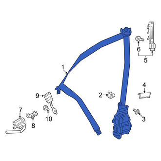 Mercedes-Benz OE - Front Left Seat Belt Lap and Shoulder Belt