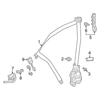 Mercedes-Benz OE - Restraint Systems - Front Seat Belts