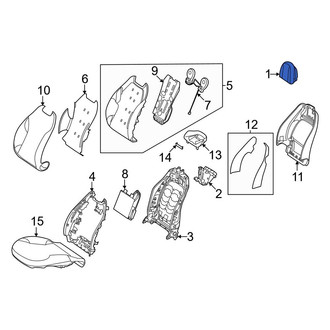 Mercedes-Benz OE - Front Right Headrest