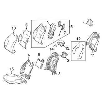 Mercedes-Benz OE - Seats & Tracks - Passenger Seat Components (W/O Sport Seat)