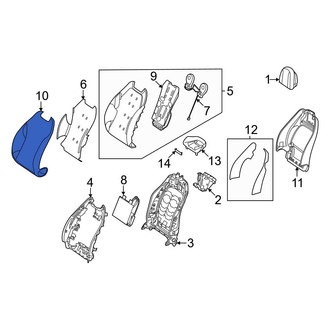 Mercedes-Benz OE - Front Left Seat Back Cushion Cover