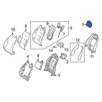 Mercedes-Benz OE - Front Left Headrest