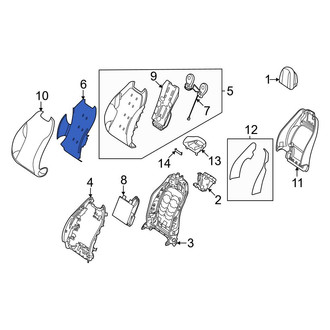Mercedes-Benz OE - Front Left Upper Seat Heater Pad