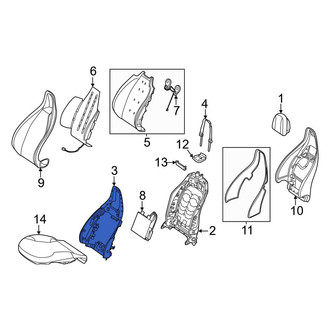 Mercedes-Benz OE - Front Right Seat Frame