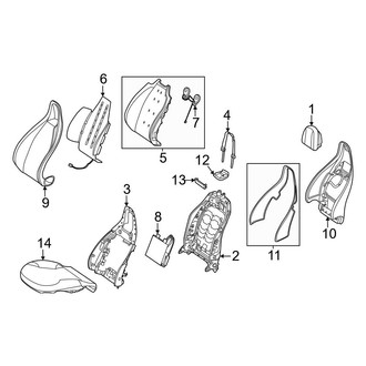 Mercedes-Benz OE - Seats & Tracks - Passenger Seat Components (With Sport Seat)