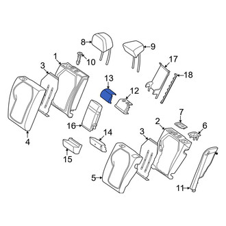 Mercedes-Benz OE - Rear Upper Center Seat Back Cushion Cover