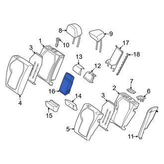 Mercedes-Benz OE - Center Seat Armrest