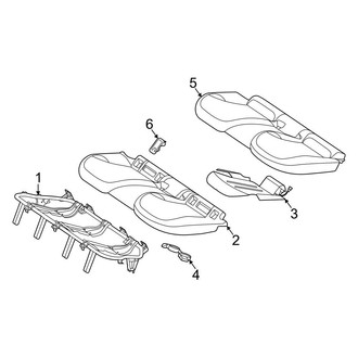 Mercedes-Benz OE - Seats & Tracks - Rear Seat Components (Seat Cushion, W/O Executive Seat)