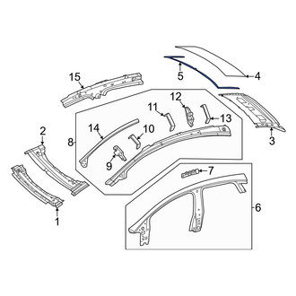 Mercedes-Benz OE - Roof Panel Seal