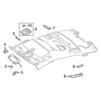 Mercedes-Benz OE - Roof - Interior Trim (Sunvisor & Lamps)