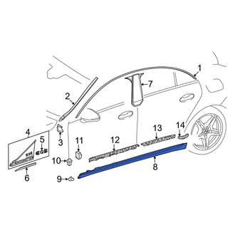 Mercedes-Benz OE - Left Rocker Panel Guard