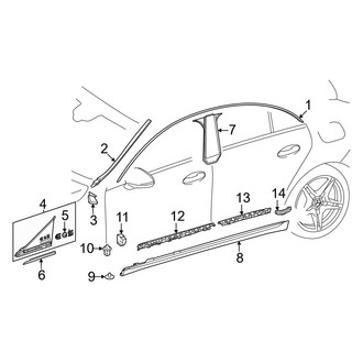 Mercedes-Benz OE - Pillars, Rocker & Floor - Exterior Trim
