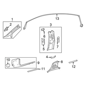 Mercedes-Benz OE - Pillars, Rocker & Floor - Interior Trim