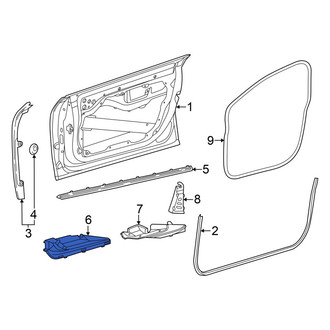 Mercedes-Benz OE - Front Left Door Reinforcement Bar