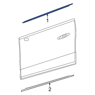 Mercedes-Benz OE - Front Right Door Belt Molding