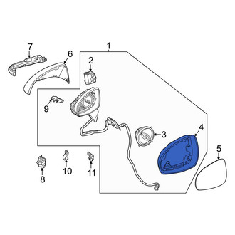 Mercedes-Benz OE - Front Left Door Mirror Housing