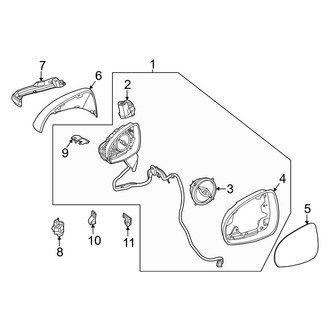 Mercedes-Benz OE - Front Door - Outside Mirrors