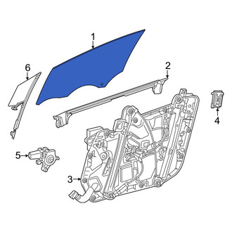 Mercedes-Benz OE - Front Left Door Glass